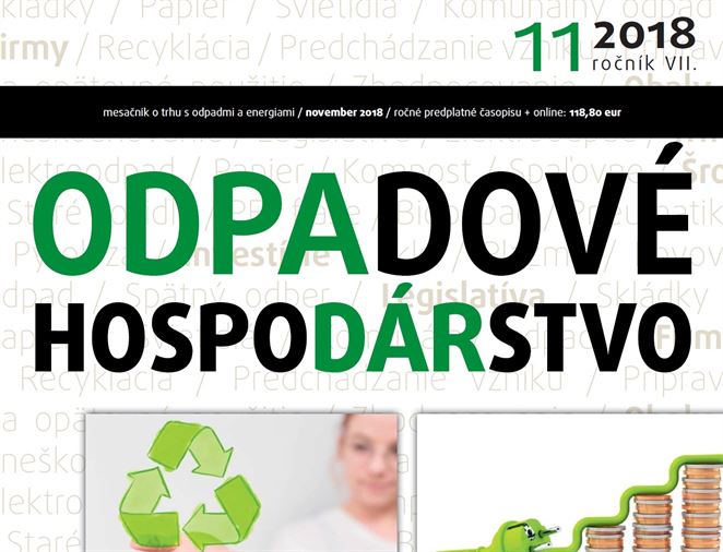 Čo by vám nemalo ujsť. ODPADOVÉ HOSPODÁRSTVO, 2018/11